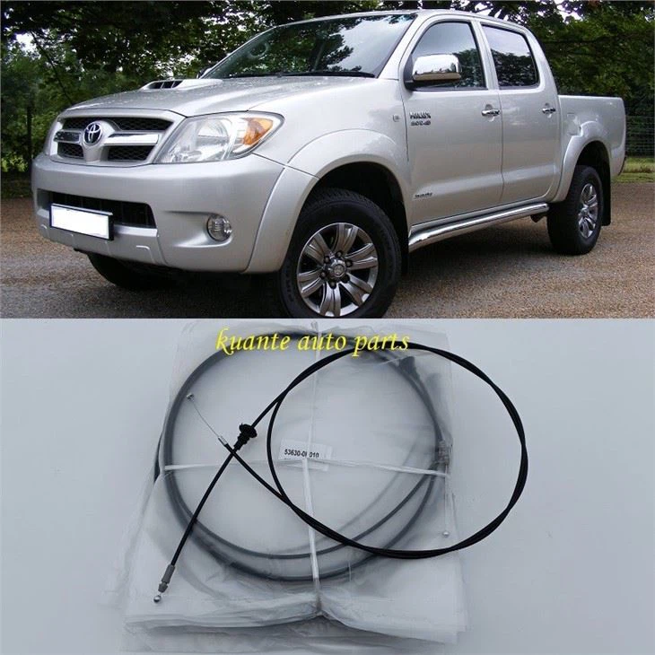Front Engine Hood Lock Control Cable For Toyota Hilux Vigo 53630-0k010