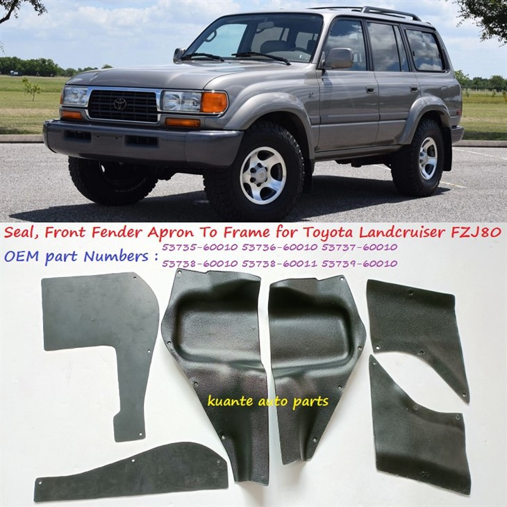 Apron Fender Depan Untuk Kedap Bingkai Untuk Toyota Landcruiser 1990-2006 FZJ80 53735-60010 53736-60010 53737-60010 53738-60010 53738-60011 53739-60010